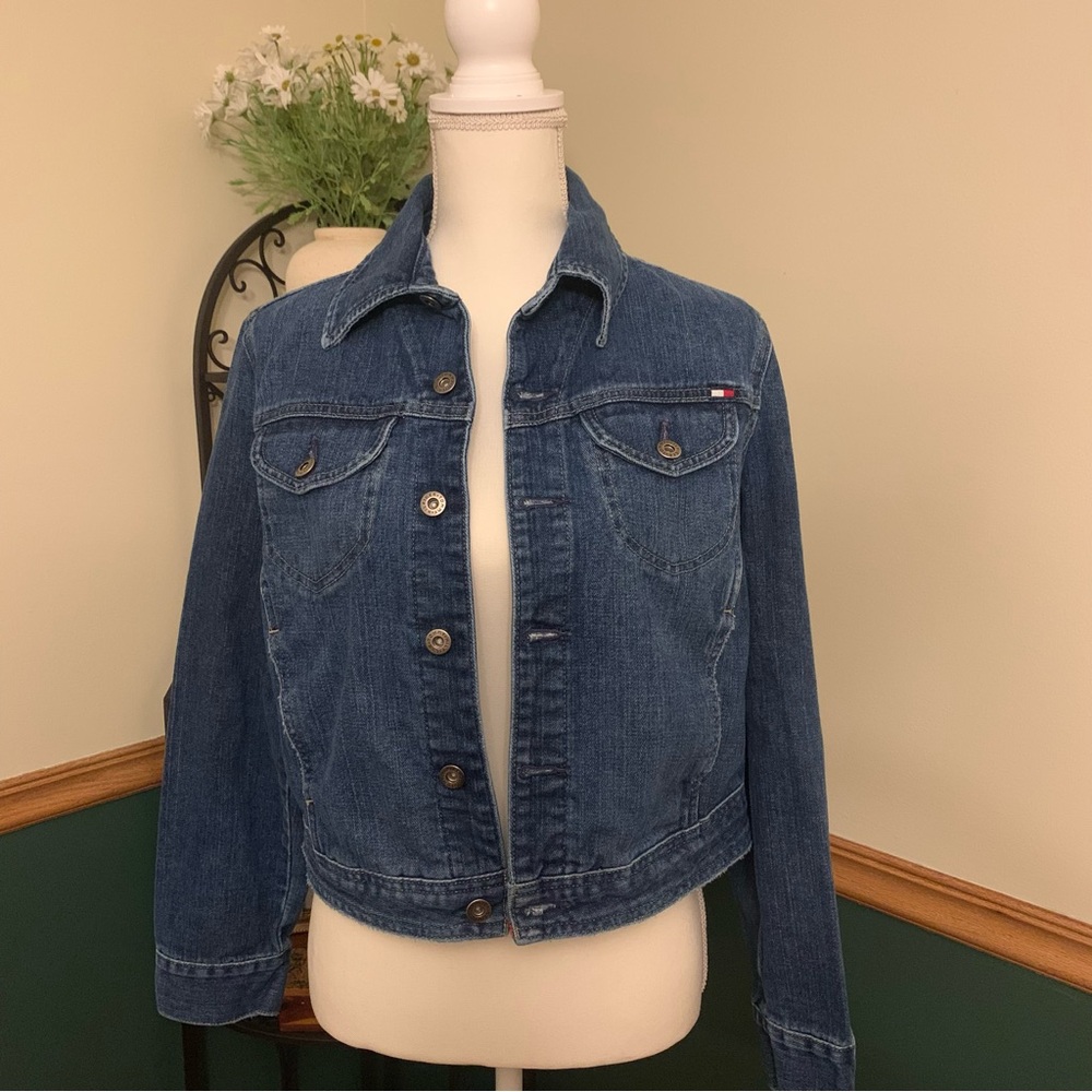 Vintage Tommy Hilfiger Denim Jacket Y2K Great shape L/G